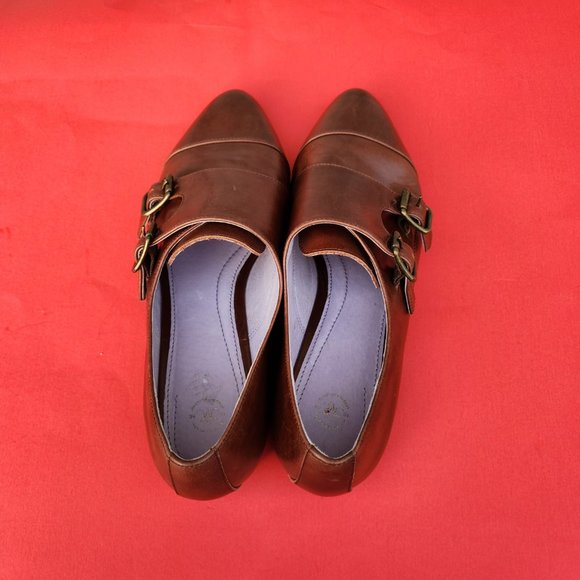 Johnston & Murphy 1850 Women's Brown Leather Shoes S 9M - Picture 4 of 8